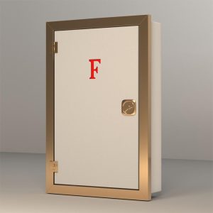 جعبه رایزر فریم طلایی با درب کرم